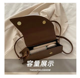 New Minimalist Design Shoulder Bag for Women Light Luxury Large Capacity Casual Metal Hand-held Crossbody Bags Female Handbag