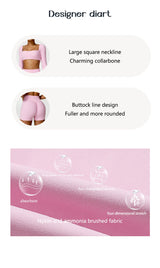 2-Piece Women's High-Waist Yoga Set – Seamless Long Sleeve Workout Suit