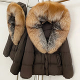Premium Natural Fur Trim Down Jacket