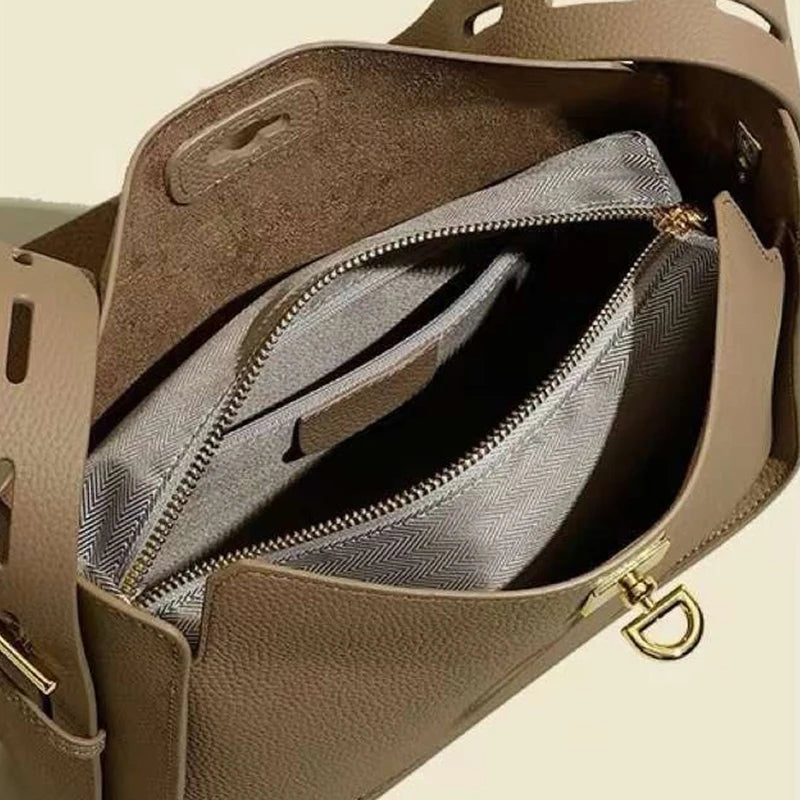 Genuine Leather Luxury Women Shoulder & Crossbody Bag