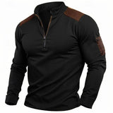 Men’s Stand-Collar Cotton-Blend Pullover