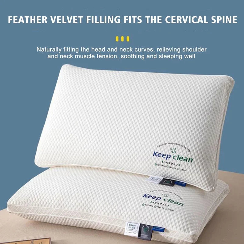 3D Neck Pillow with High Elasticity and Non Collapse Soft Neck Protection Single Person Sleeping Pillow Hotel Home Bedding
