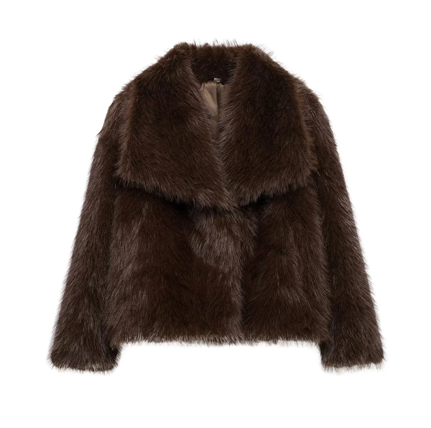 Elegant Faux Fur Oversized Coat