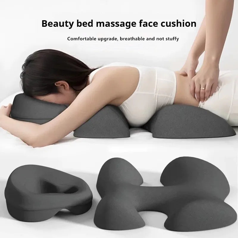 Professional Salon Facial Pillow for Face Down Massage, Ergonomic Face Cradle with Breathing Hole for Spa,Facial,Lash Extensions