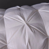 Luxury 100% Goose Down Feather Stuffed Pillows Pinch Pleat Design Neck Protection Bed Pure Cotton Cover Cushion for Sleeping
