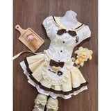 Spring Y2K Princess Outfits Women 2 Piece Sets Sweet Kawaii Bow Tops + Lace Pleated Skirt Female Retro Chic Preppy Style Clothes