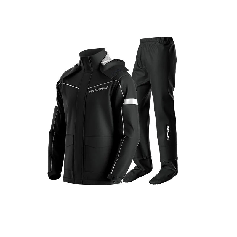 Waterproof Motorcycle Rain Suit – Jacket & Pants Set