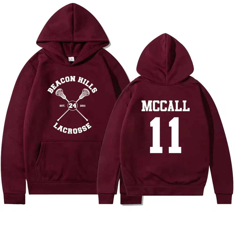 Autumn Teen Wolf Hoodie Beacon Hills Stilinski 24 Lahey McCall Men Womnen Fashion New Brand Design Pullover Men's Fleece Hoodies
