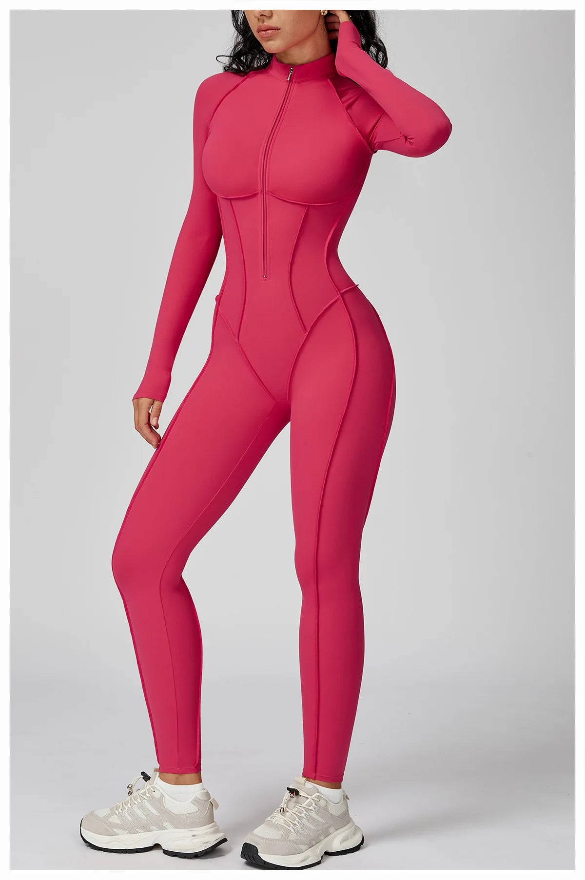 Long-Sleeved Performance Yoga Bodysuit
