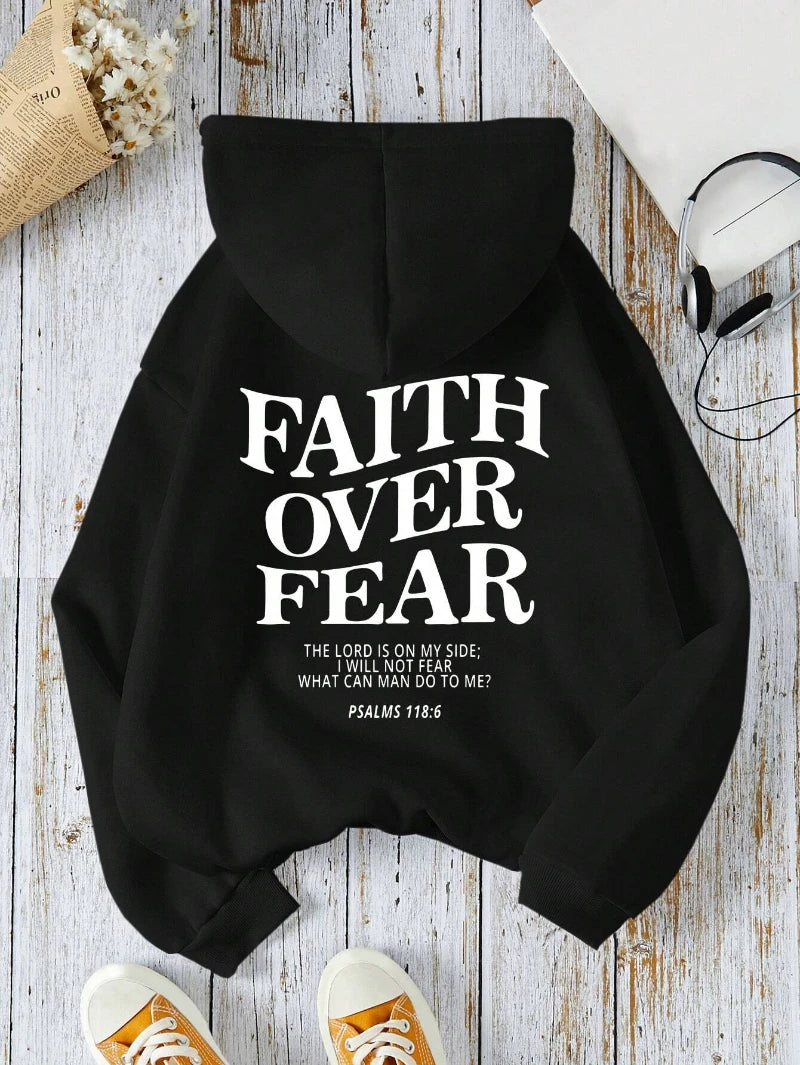 Faith Over Fear Fleece Hoodie