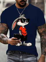 Men’s Rabbit Graphic Streetwear Tee