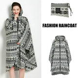 Women's Elegant Waterproof Poncho Raincoat – All Sizes