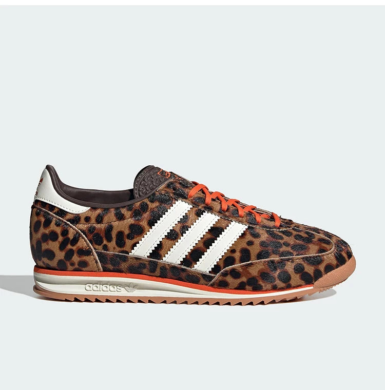 Adidas genuine clover women's leopard print durable and fashionable sports shoes JI0189