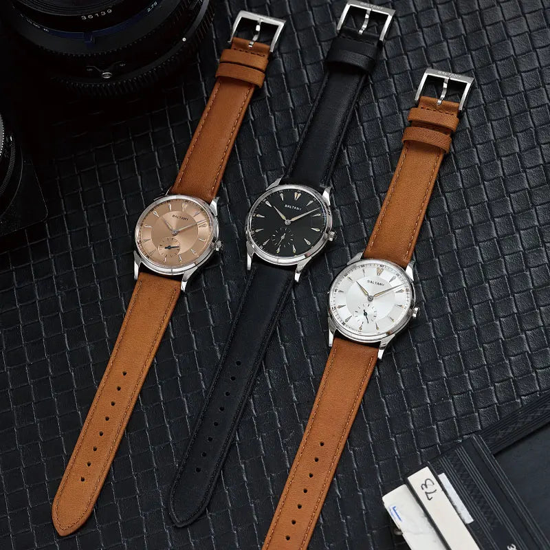 Baltany S4101 Retro Dress Watch Man 38.5MM Light Gold Watch Sapphire Crystal ST1701 Automatic Mechanical Watch For Man Luxury