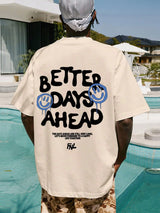 "Better Days Ahead" Oversized Graphic Tee