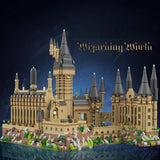 New Magic Castle Micro Building  Blocks Light Up Street View Architecture Creative MOC Model Kit  Kids Christmas Birthday Gifts