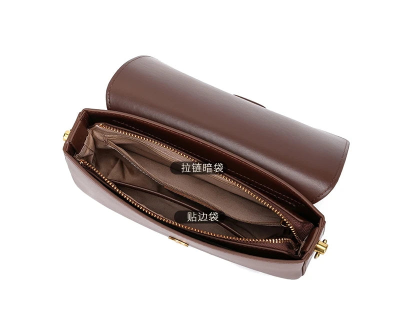 Genuine Leather Woman Bag Small Square Shoulder Bag Handbags Ladies Crossbody Bags Luxury Designer Minimalism Bag Tofu Bag