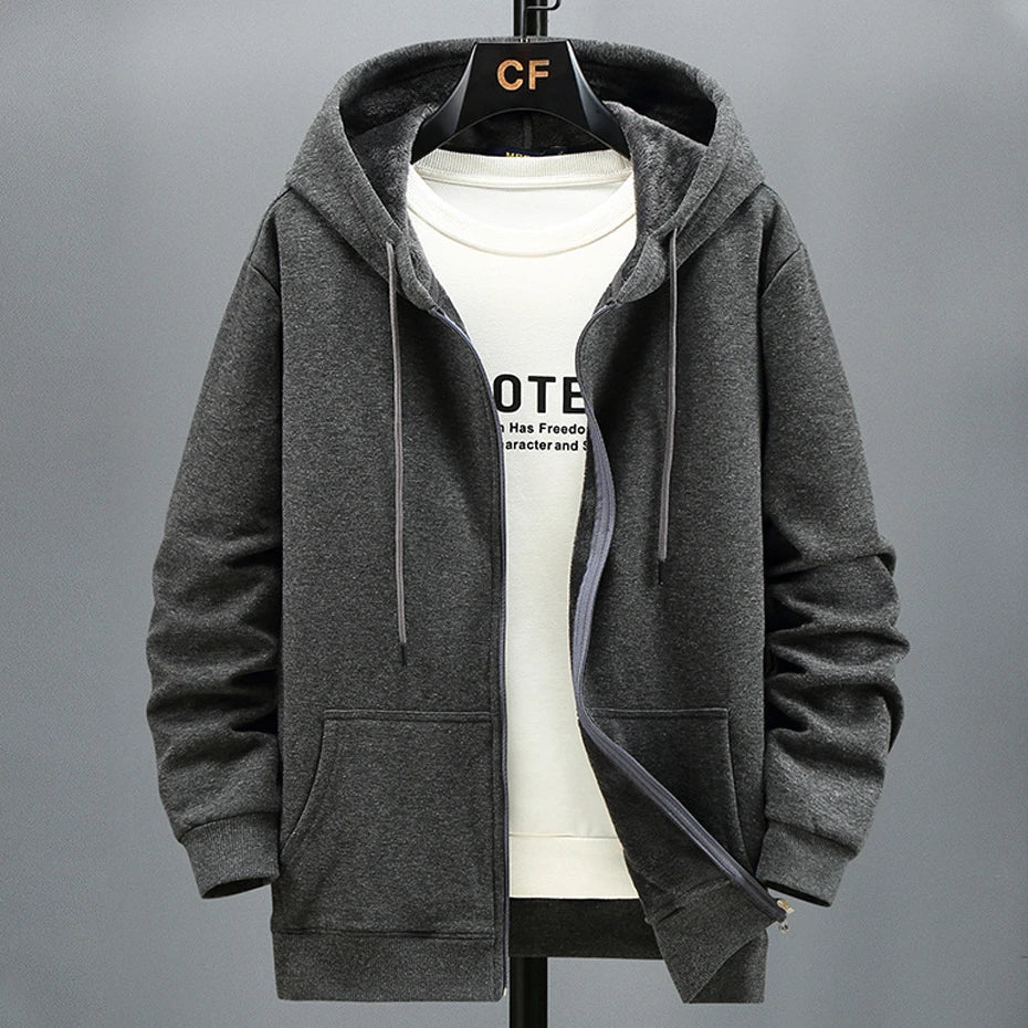 Men’s Plus Size Fleece Hoodie, Up to 12XL
