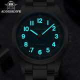 ADDIESDIVE 2025 New Men’s Luxury Quartz Watch AD2521 Ultra-Thin Sapphire Glass BGW9 Luminous 316L Steel Band 100M Waterproof