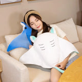 Kawaii Manta Ray Plush Pillow — Soft Marine Life Toy
