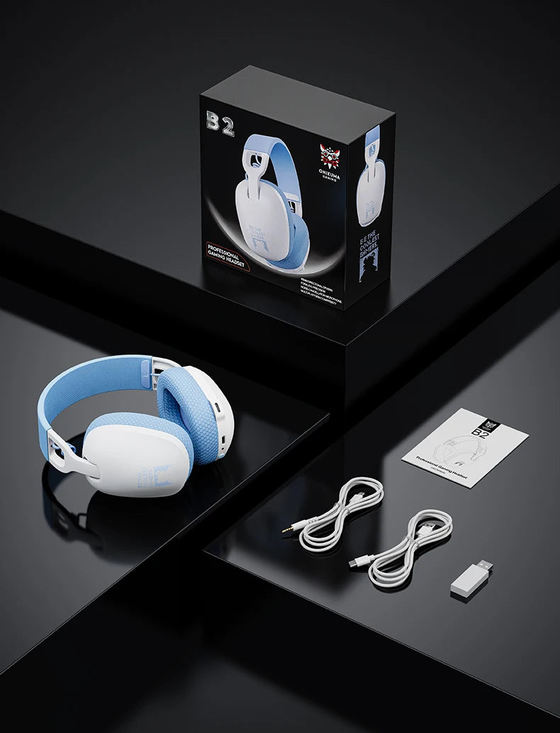 2025 New Onikuma  B2 Wireless Gaming Headset For PS5 PS4 PC 2.4GHz USB Game Headphones With Mic Ergonomic Design 5.3 Headphone