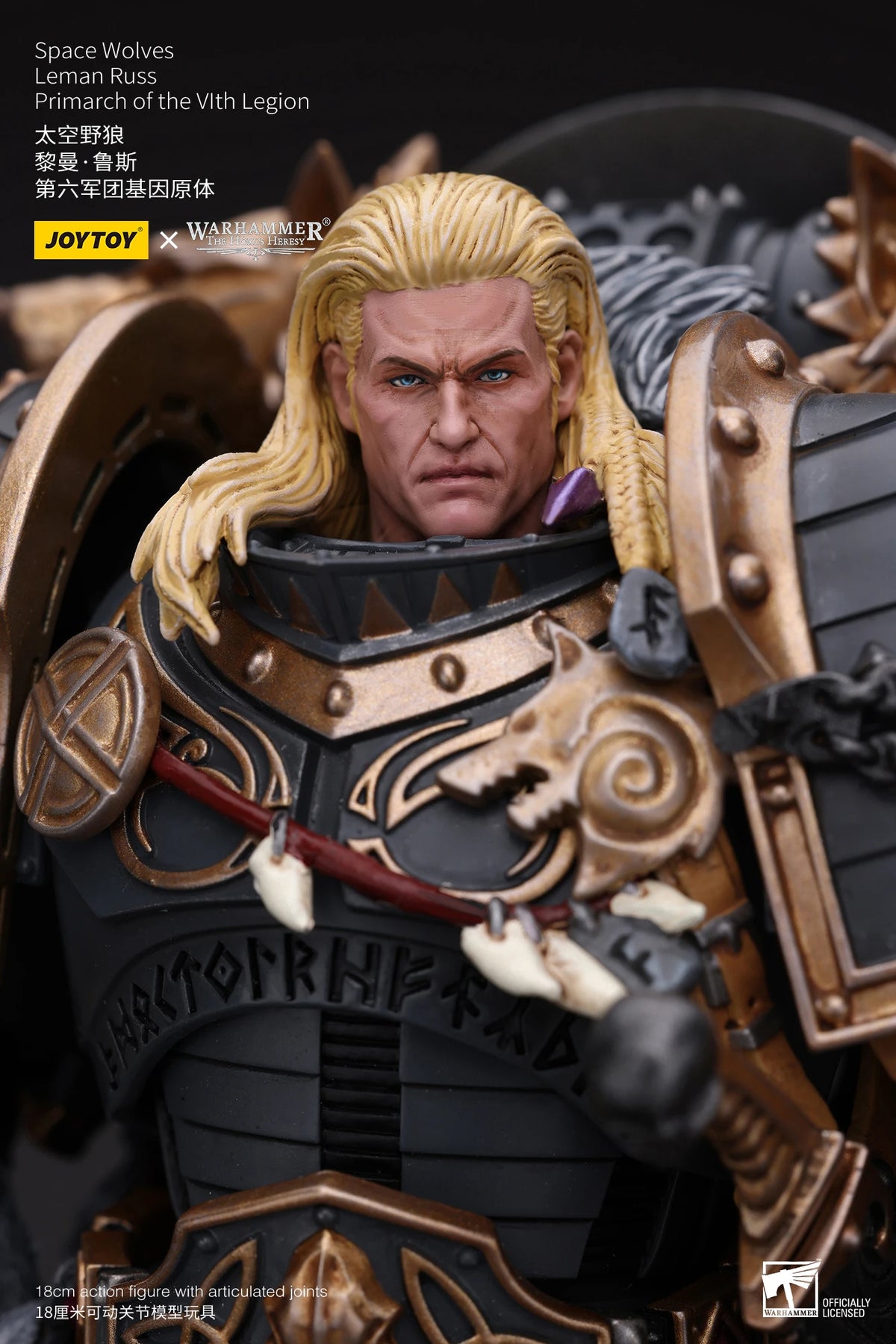 JOYTOY Warhammer 40k 1/18 Action Figures Space Wolves Leman Russ Primarch of the VIth Legion