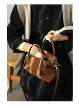 Women Genuine Leather Luxury Crossbody Bags With Adjustable And Detachable Shoudler Strap Elegant Soft Handbag
