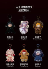 Authentic POPMART SKULLPANDA Sleepless Theater Key chain Blind Box SP The third generation Light Weaving Garden Blind Box xmas