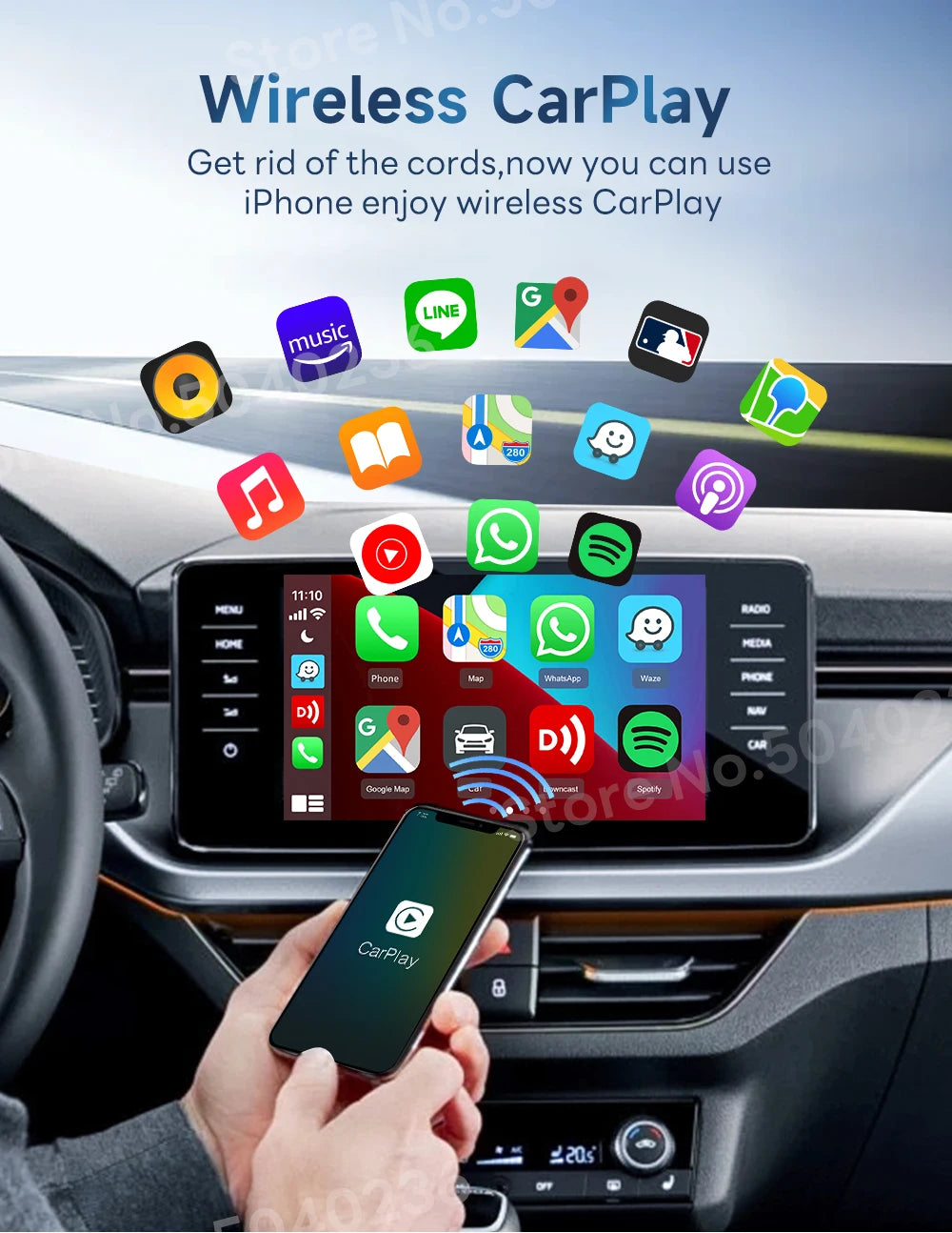 CarlinKit Wireless CarPlay & Android Auto Adapter