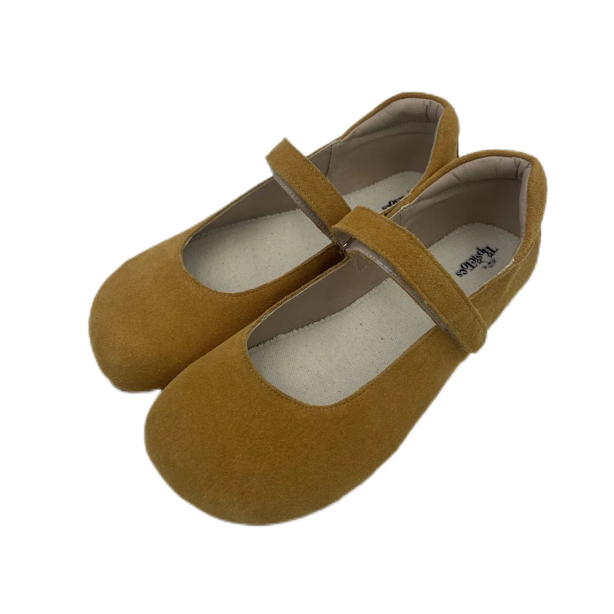 Tipsietoes 2026 Sprinng Autumn Barefoot Cow Suede Genuine Leather Women Ballerina With Zero Drop Flat Soft Sole Wider Toe Box