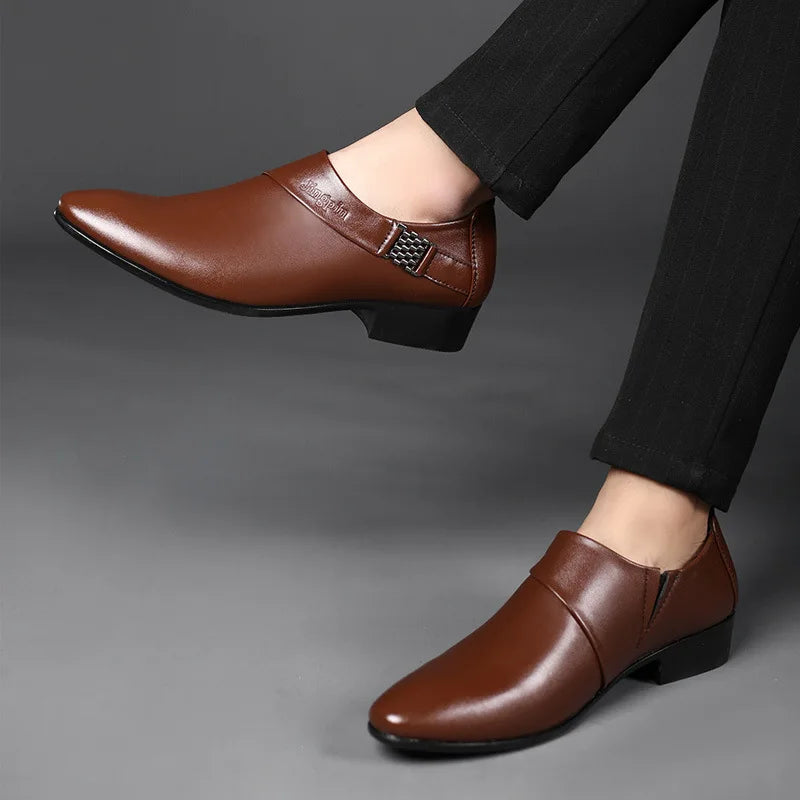 Oxfords Leather Shoes for Men Luxury Big Size 38-50 Men Dress Shoes Business Party Wedding Office Work Shoe 2025 New Men Loafers