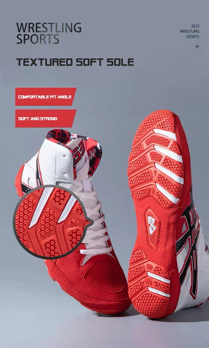 Men Wrestling Shoes Comfortable Male Wrestling Footwears Non Slip Boxing Shoes Lightweight