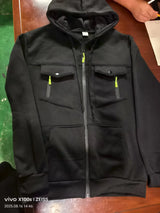 2026 Men's Casual Zipper Hoodie Fashionable Street Style Comfortable Loose Version Autumn/Winter Warm Hoodie Men's Clothing