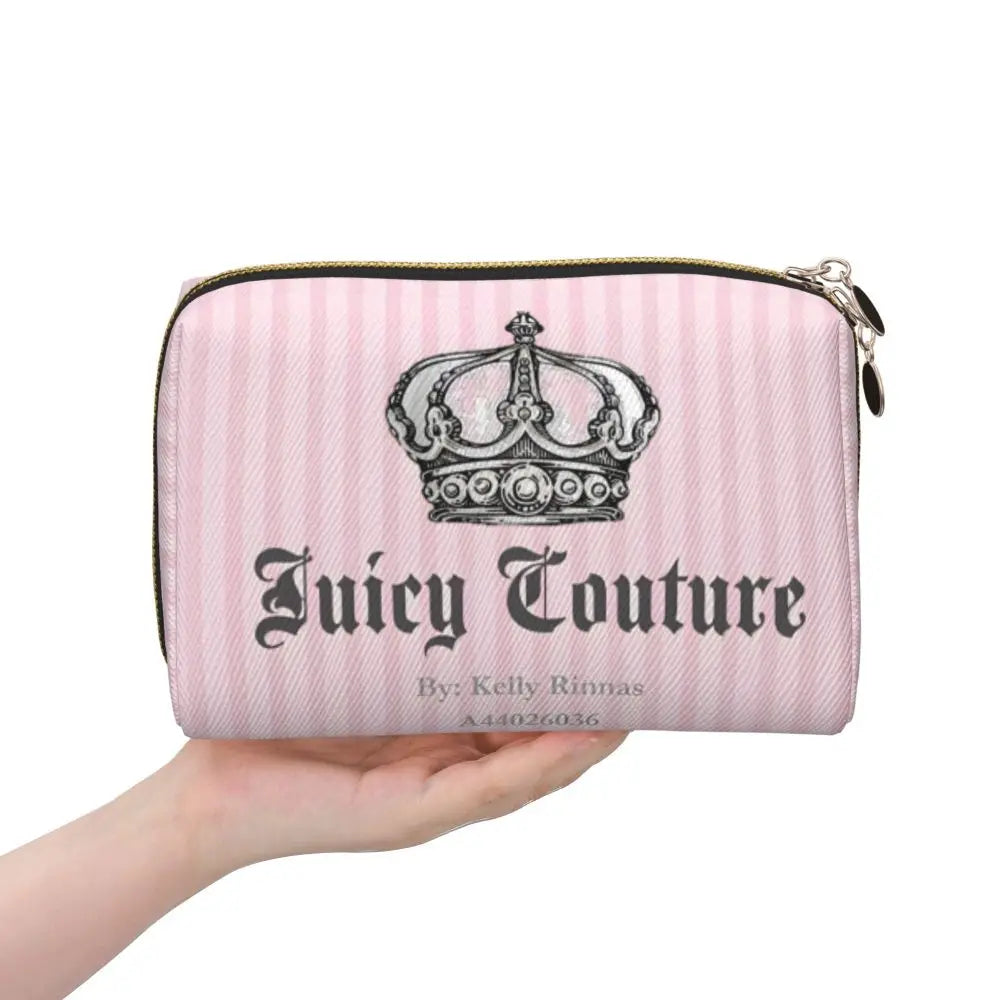 J-Juicy-C-Couture Makeup Bag Zipper Pouch Travel Cosmetic Bags Large Leather Portable Cosmetic Bag for Women