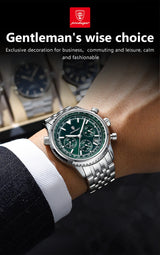 POEDAGAR Men's Luxury Chronograph Wristwatch