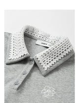 Women’s Green Colorblock Collared Sweatshirt