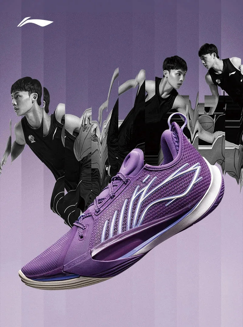 Li-Ning Men's SONIC XIII Professional Basketball Shoes BOOM Cushion TUFF RB Wearable LiNing Competition Sports Shoes ABAV025