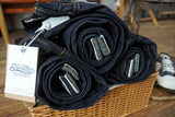 SAUCE ZHAN Mens Jeans Rainbow Sanforized Selvedge Denim Jeans Man Python Skin Labels Regular Fit 14 Oz