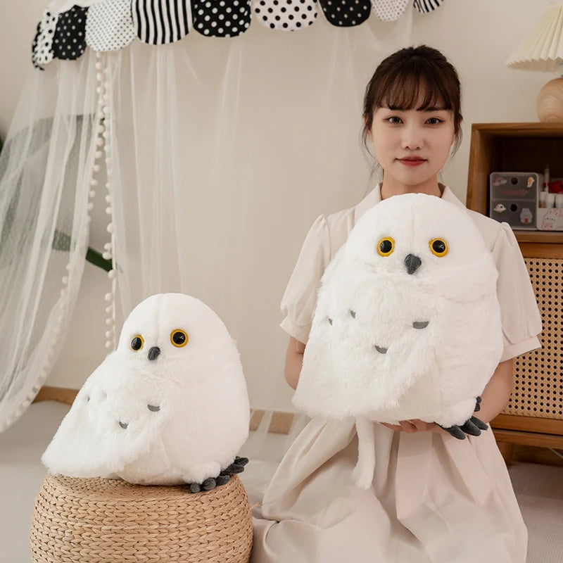 Lifelike Owl Plush Toy – Soft Stuffed Bird Doll 30/36cm