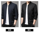 Men’s Classic Baseball Collar Casual Jacket