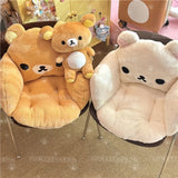 Rilakkuma Plush Bolster & Seat Cushion – Cozy Winter Warmth