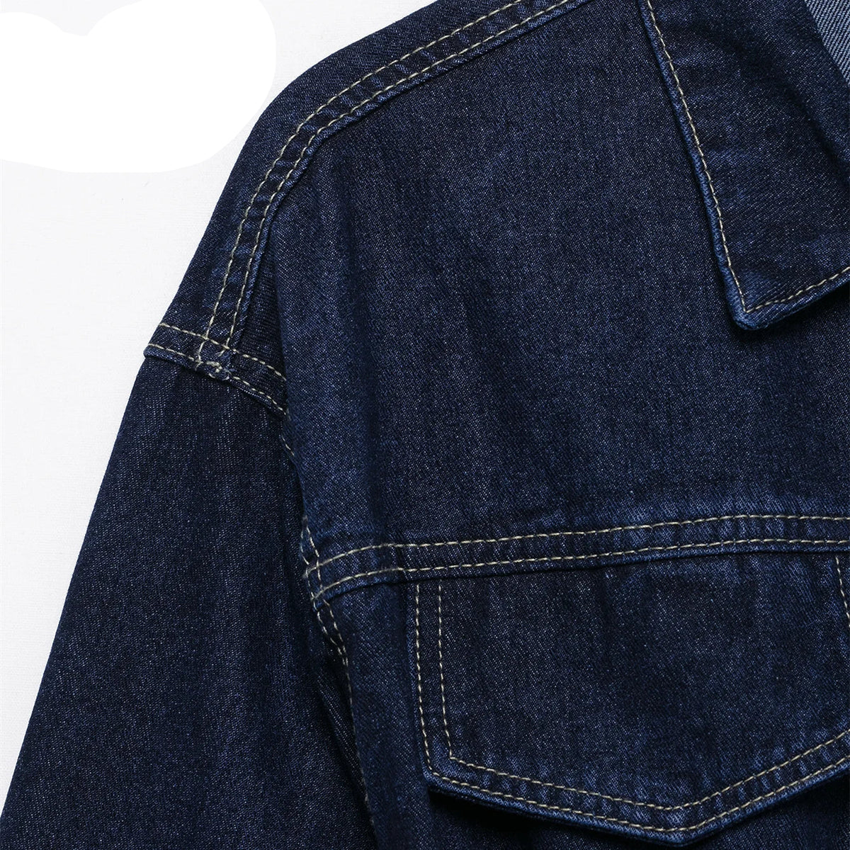 Vintage Denim Jacket with Waist Sash – High Street USA-Made Outerwear