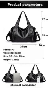 Elegant PU Leather Daily Handbag | American-Crafted Versatile Crossbody