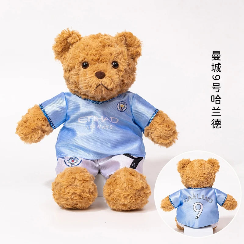 Football Star Plush Teddy Bear Doll | Kids & Fans Gift