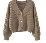 Women's Button-Front Knit Cardigan