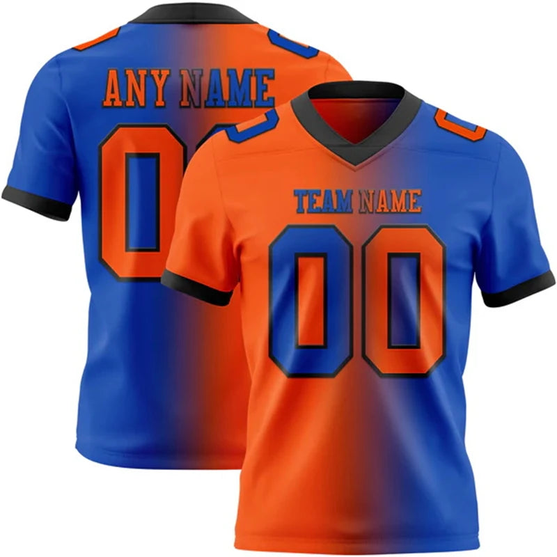 Custom Name Team Jersey Top Breathable Graffiti Soccer Football Jersey 3DPrint Harajuku Summer Streetwear Short Sleeves T-Shirts