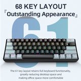 APAYADO K61 Mini Mechanical Keyboard – RGB 61-Key