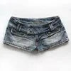 Women's Y2K Low-Rise Distressed Denim Shorts
