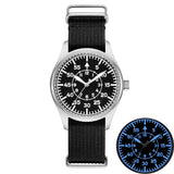 DD40mm Vh31 Beat Quartz Men Watches Sapphire Crystal waterproof 5Bar 316L Stainless Steel vintage Pilot Men watch