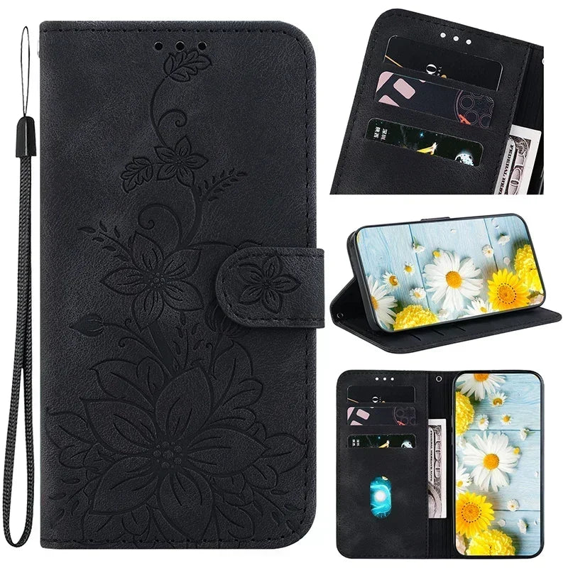 Motorola Moto Magnetic Faux Leather Wallet Phone Case